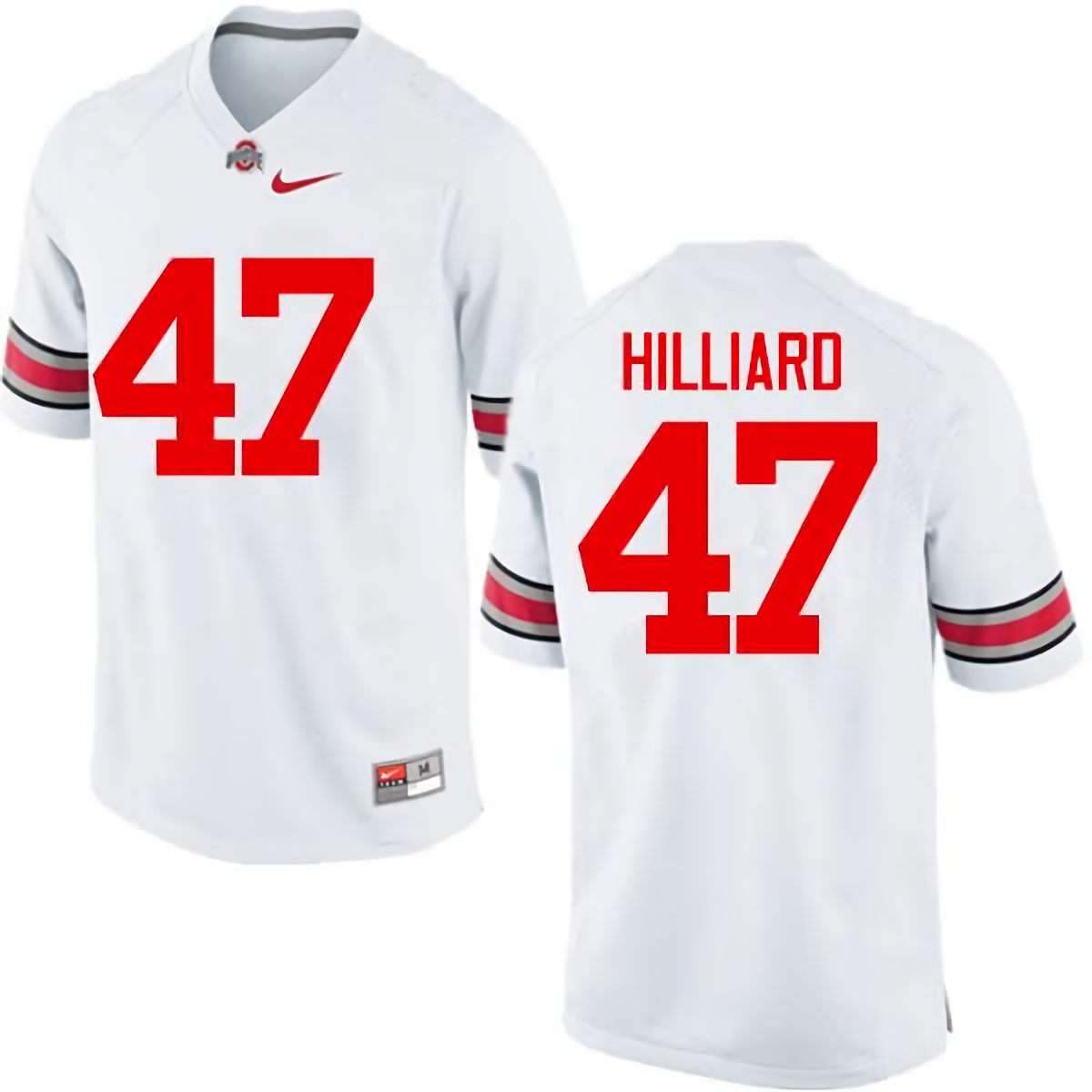 Justin Hilliard Ohio State Buckeyes Men's NCAA #47 Nike White College Stitched Football Jersey TEF3656VZ